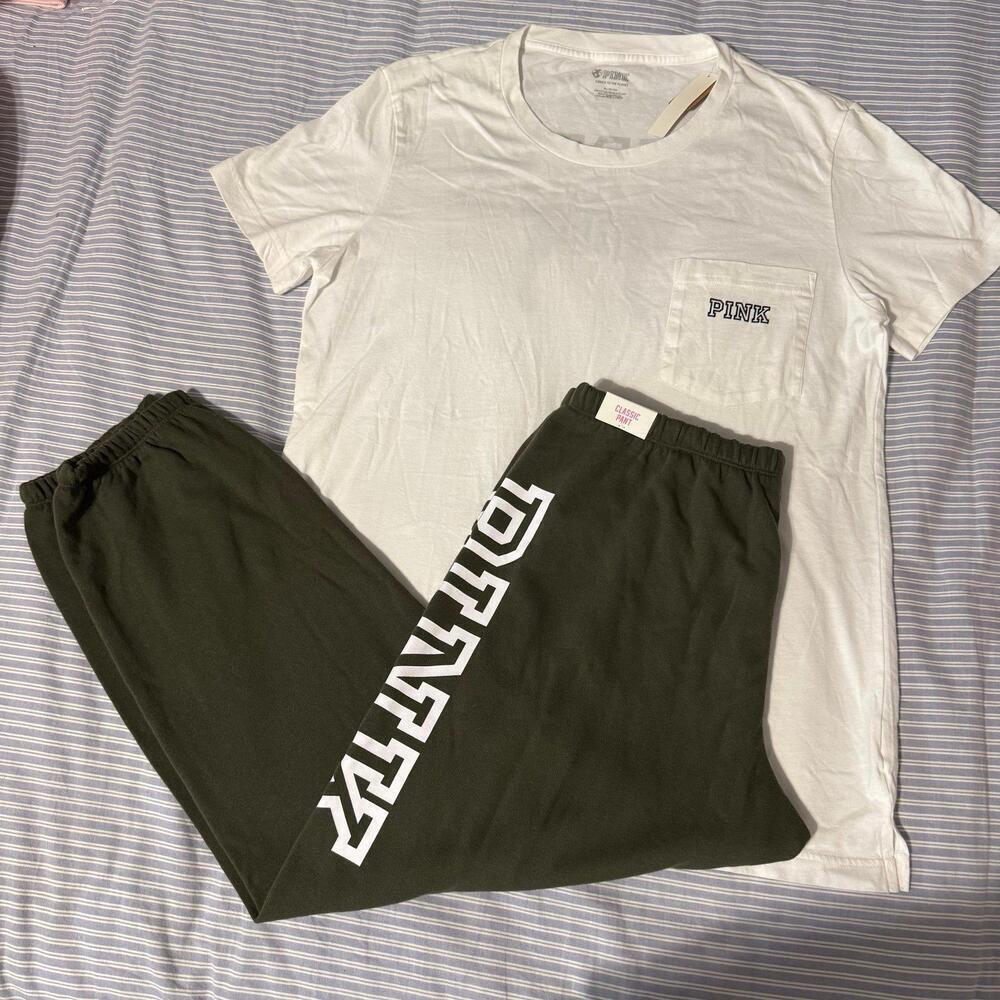 PINK Victoria Secret T-Shirt and Pants Set